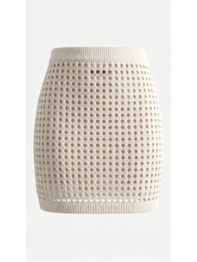 Solid & Striped The Ronnie Crochet Knit Mini Skirt Cover Up White S NWT MSRP 118